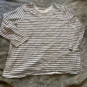 Black and white striped long sleeve